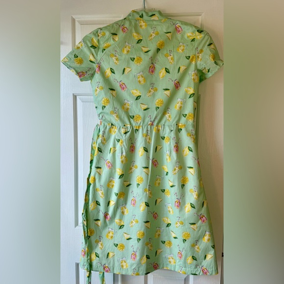 SARAH PATRICK by Kiel James Patrick Green Button Up Lemonade Dress - Picture 3 of 8